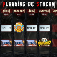 Planning de Stream Semaine 02 - 2026