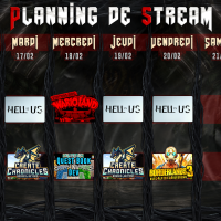 Planning de Stream Semaine 08 - 2026