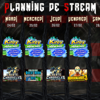 Planning de Stream Semaine 09 - 2026