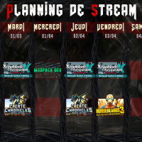 Planning de Stream Semaine 14 - 2026