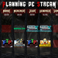 Planning de Stream Semaine 18 - 2026