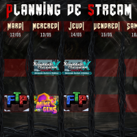 Planning de Stream Semaine 20 - 2026