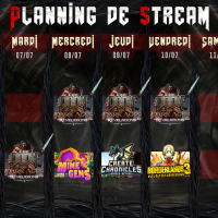 Planning de Stream Semaine 28 - 2026