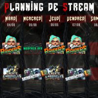 Planning de Stream Semaine 32 - 2026